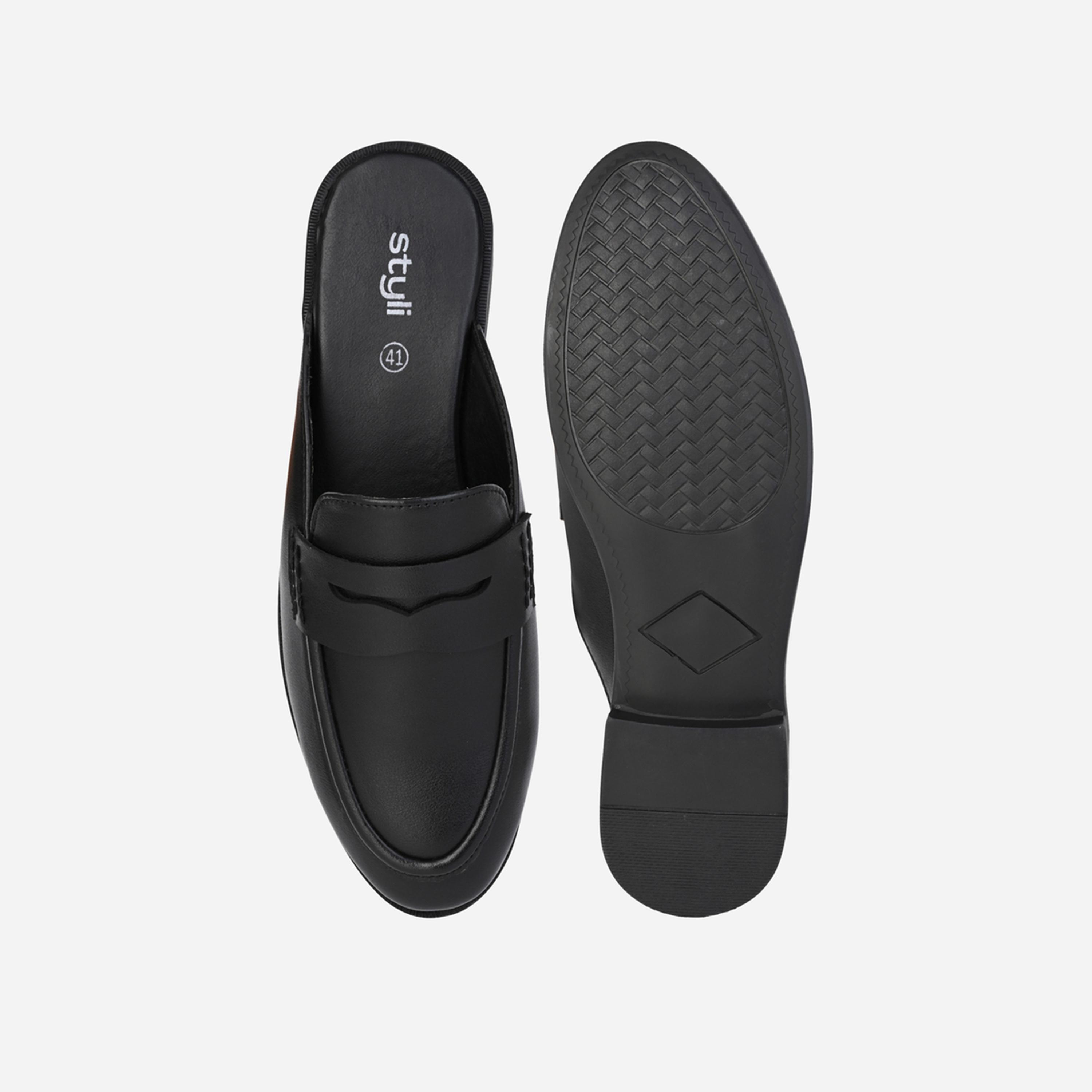 Styli Classic Slip On Open Heel Mules-men-shoes-loafersandmoccasins-image-6