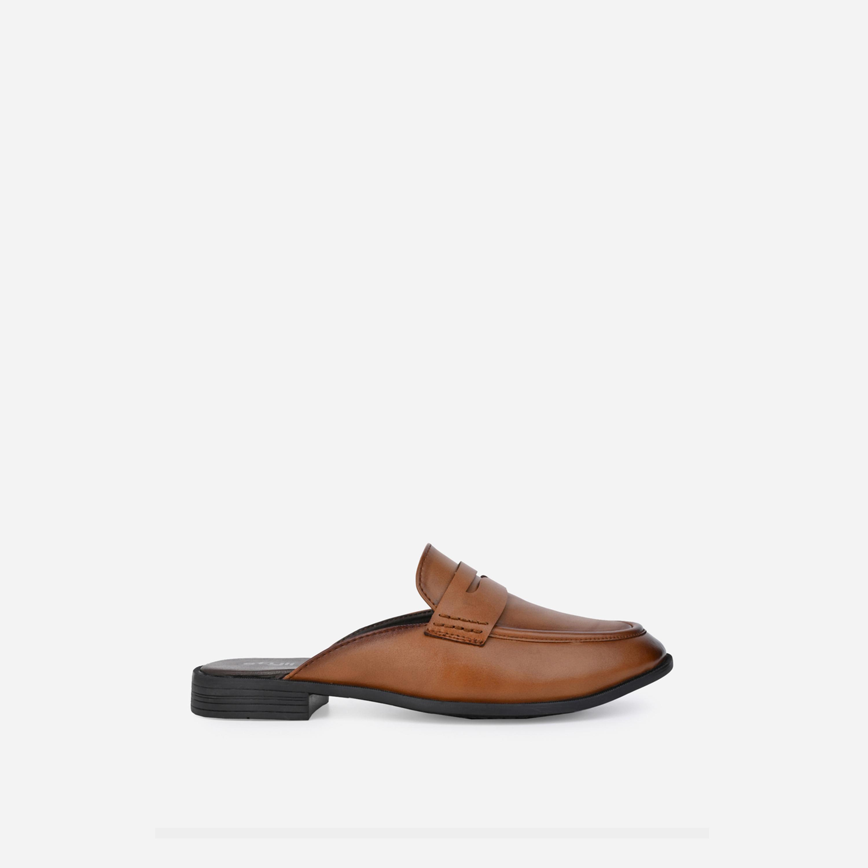 Styli Classic Slip On Open Heel Mules-men-shoes-loafersandmoccasins-image-3