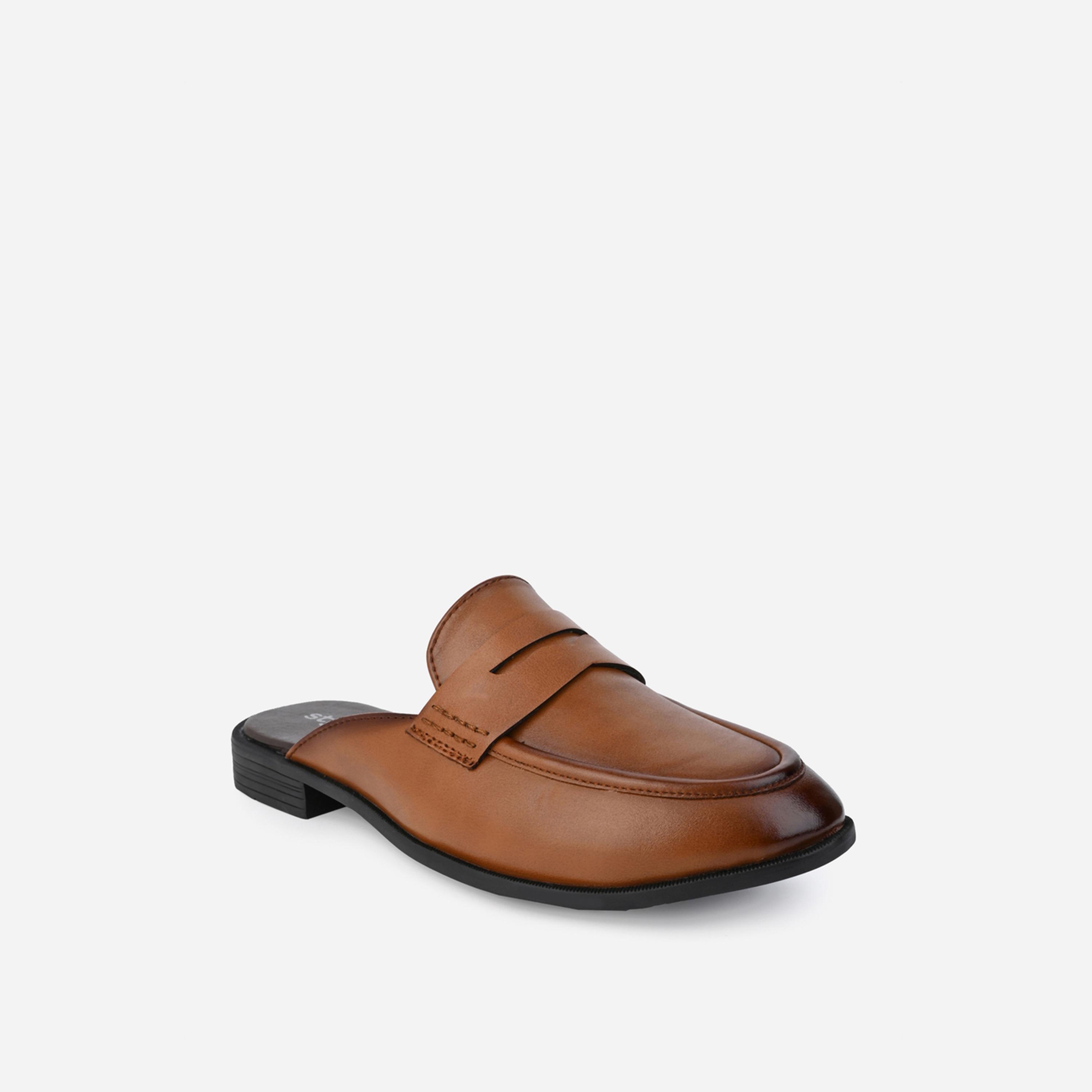 Styli Classic Slip On Open Heel Mules-men-shoes-loafersandmoccasins-image-4