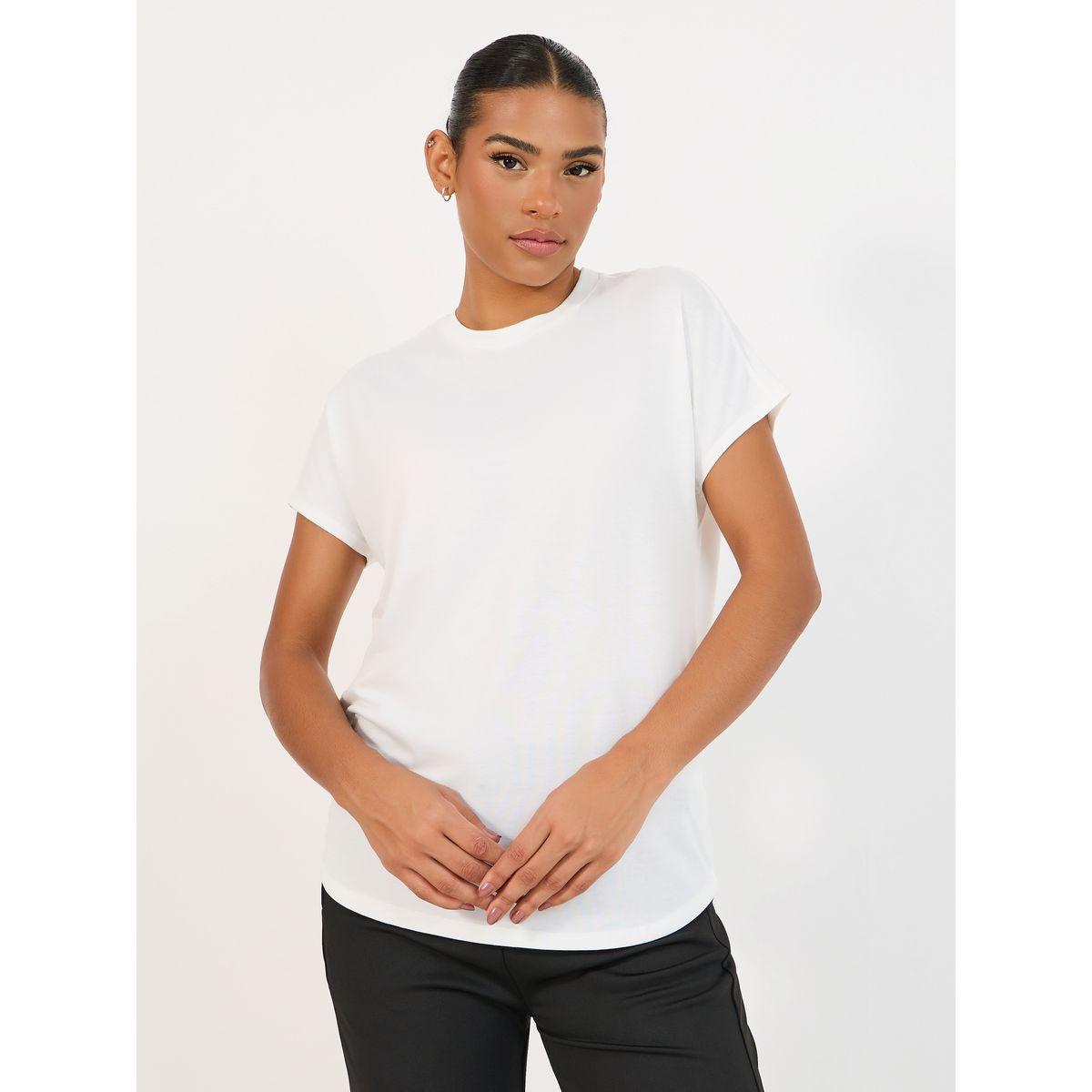 Styli Active Pack of 2 Solid Curved Hem Active Tops-women-clothing-sportswearandactivewear-tshirtsandvests-image-2