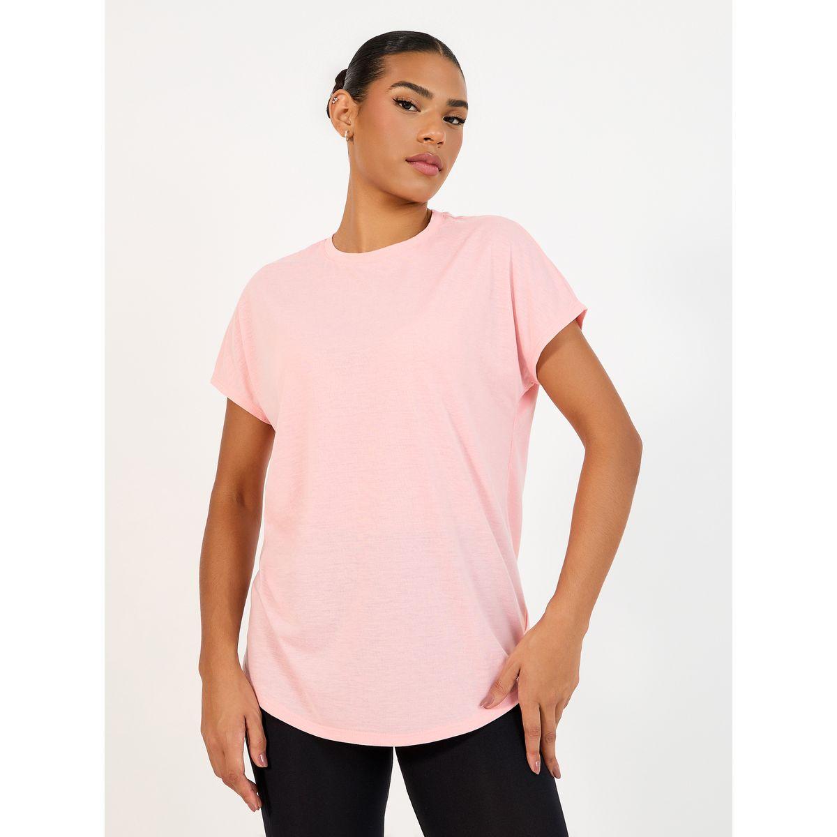 Styli Active Pack of 2 Solid Curved Hem Active Tops-women-clothing-sportswearandactivewear-tshirtsandvests-image-2