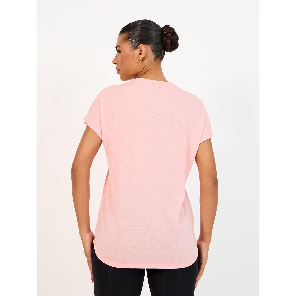 مجموعة من 2 بلوزة رياضية سادة بحافة منحنية-women-clothing-sportswearandactivewear-tshirtsandvests-image-2