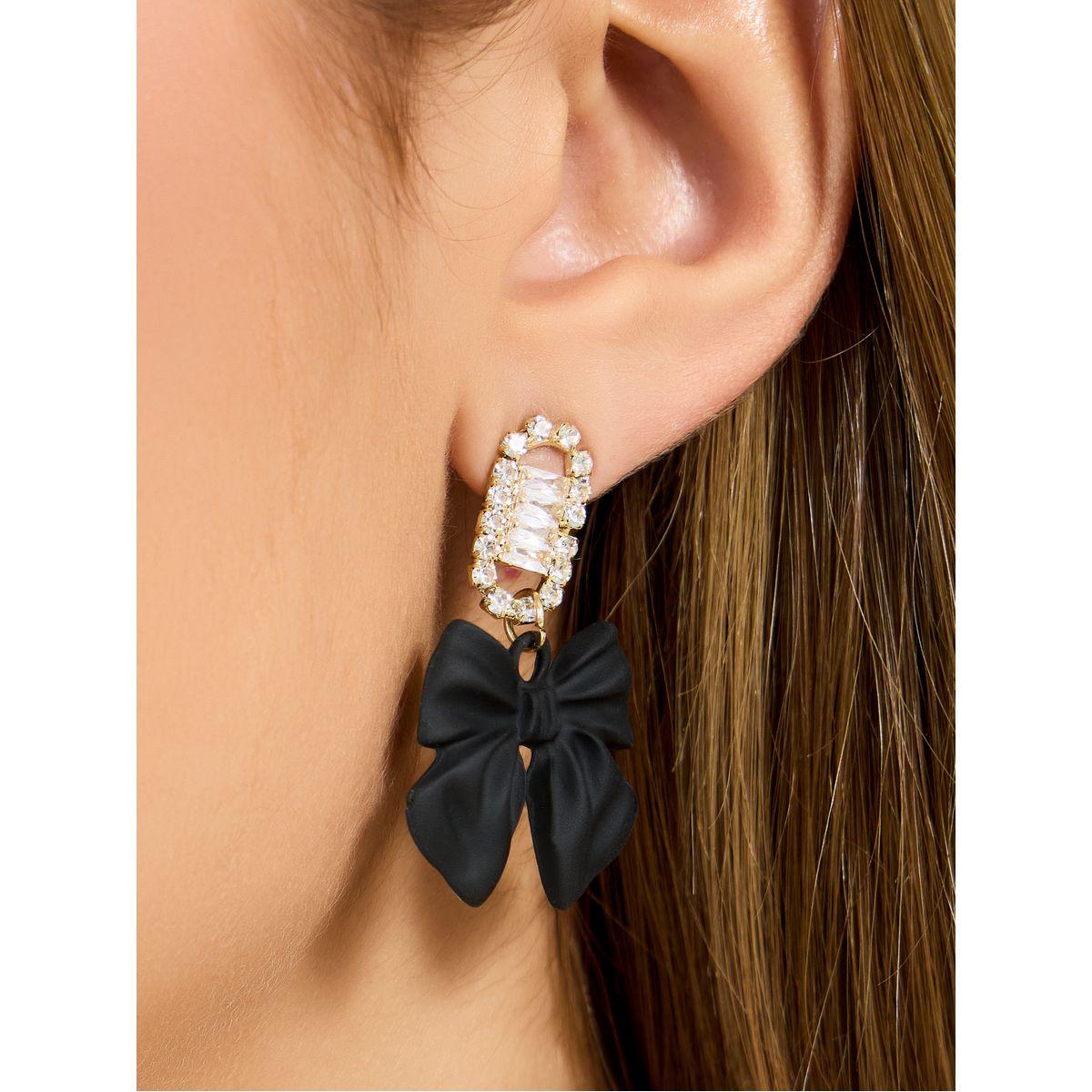Styli Stud Bow Earrings-women-watchesandjewellery-jewellery-earrings-image-2