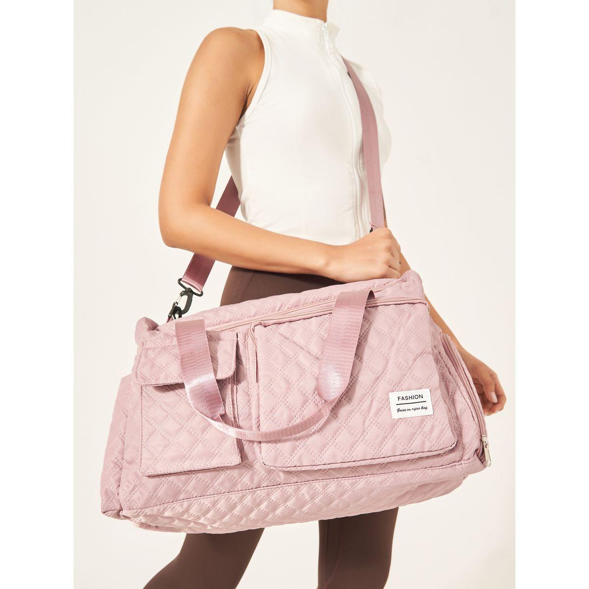 Styli Textured Gym Bag with Front Pocket-women-bagsandwallets-handbags-image-2