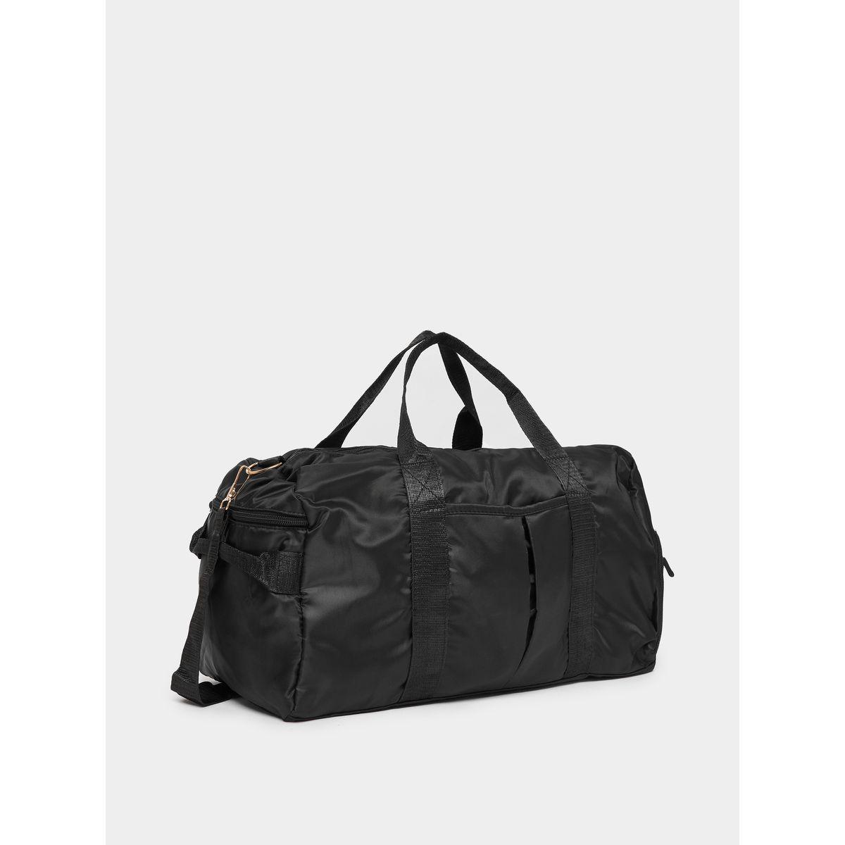 Styli Plain Gym Bag with Zip Pocket-women-bagsandwallets-handbags-image-1