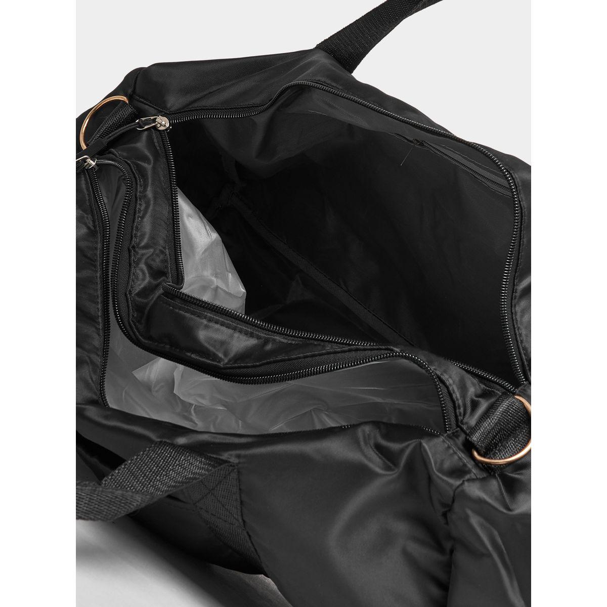 Styli Plain Gym Bag with Zip Pocket-women-bagsandwallets-handbags-image-6