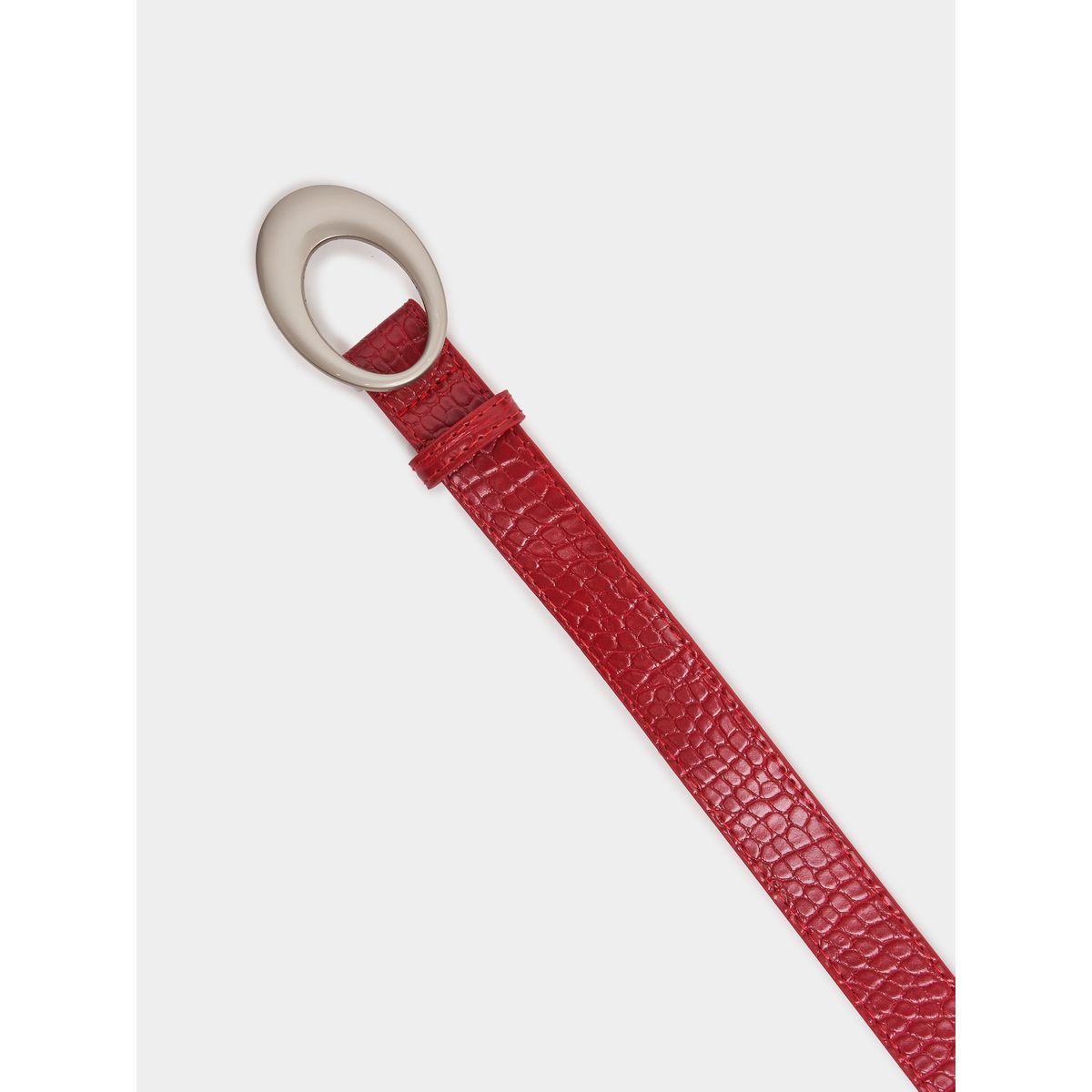 Styli Oval Buckle Textured Belt-women-clothingaccessories-belts-image-4