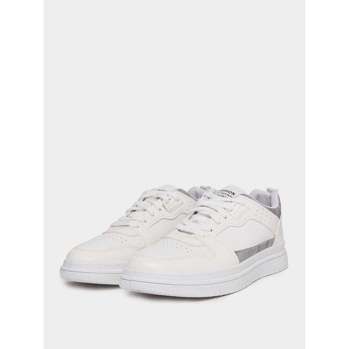 Styli Contrast Panel Camo Print Platform Sole Sneakers-men-shoes-sneakers-image-2
