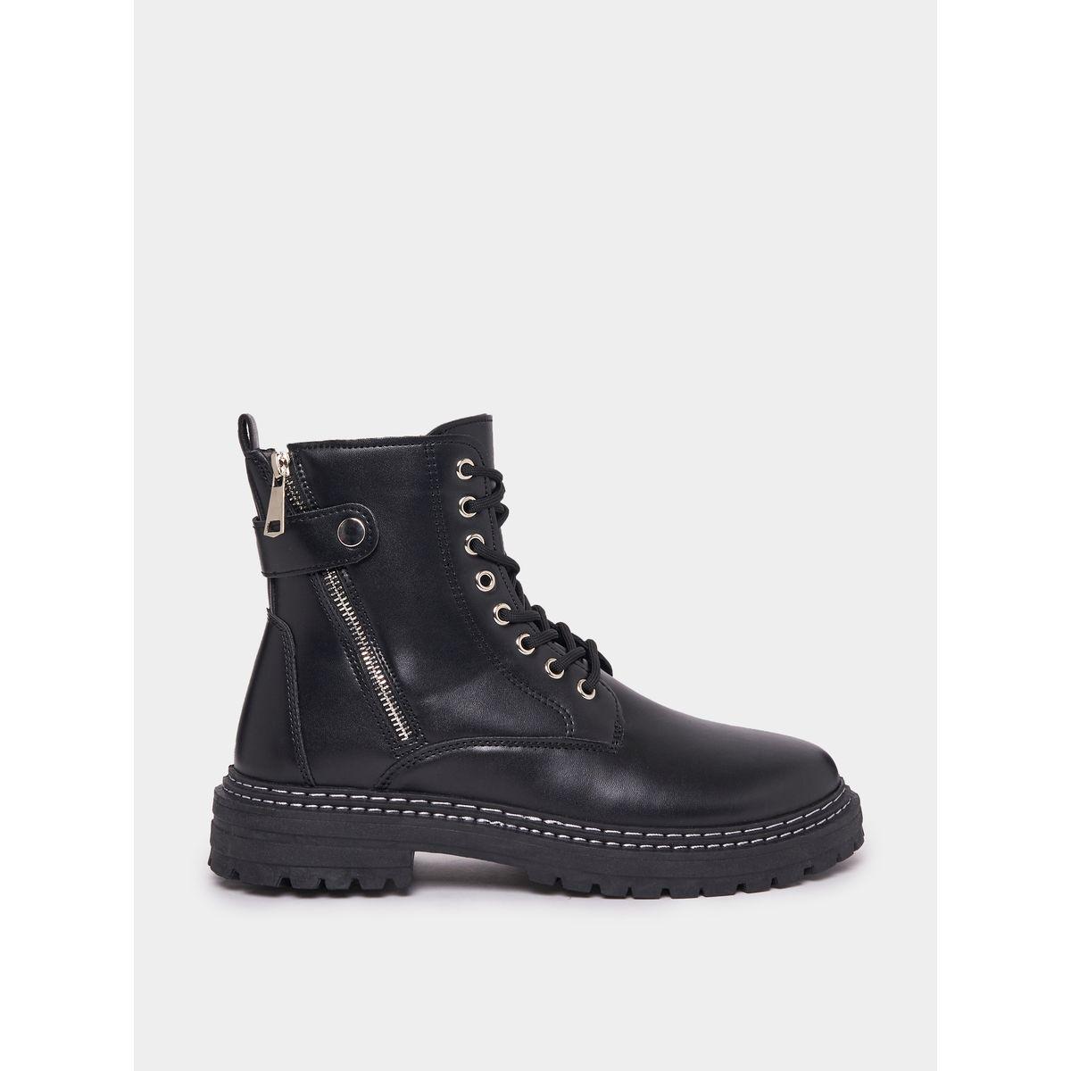 حذاء بوت بمقدمة دائرية وسحَّاب جانبي-men-shoes-boots-image-1