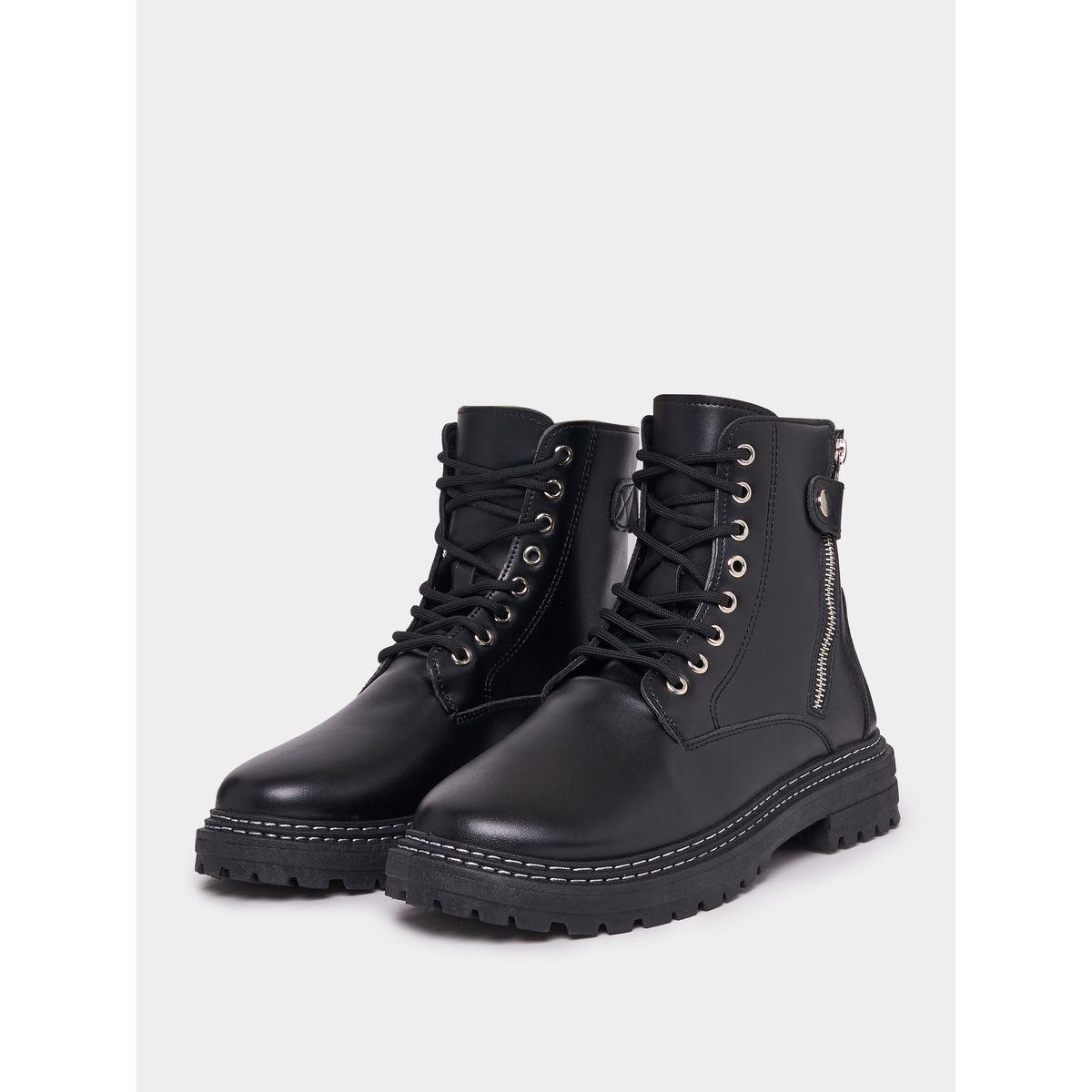 حذاء بوت بمقدمة دائرية وسحَّاب جانبي-men-shoes-boots-image-2