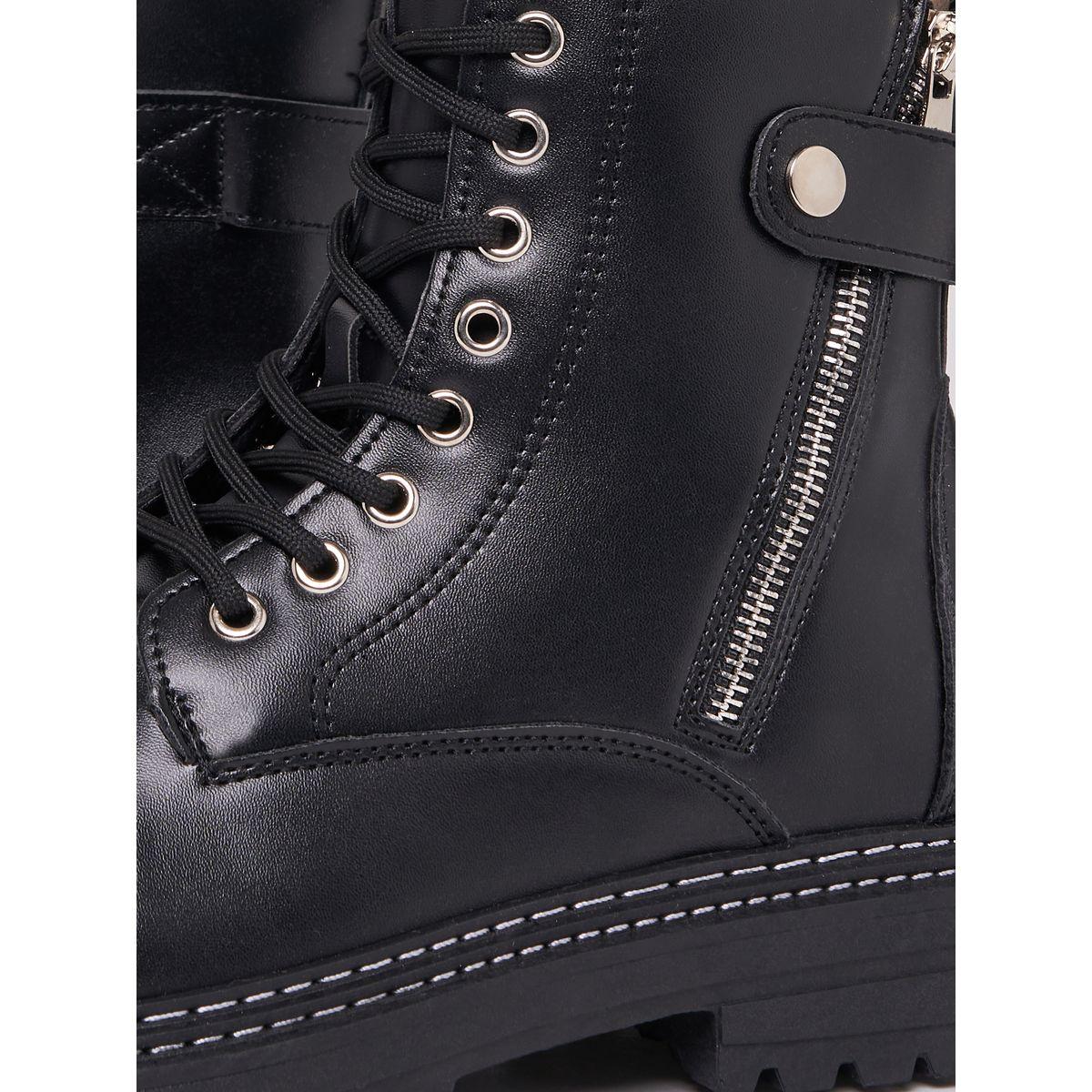 Styli Round Toe Ankle Boots with Side Zipper-men-shoes-boots-image-4