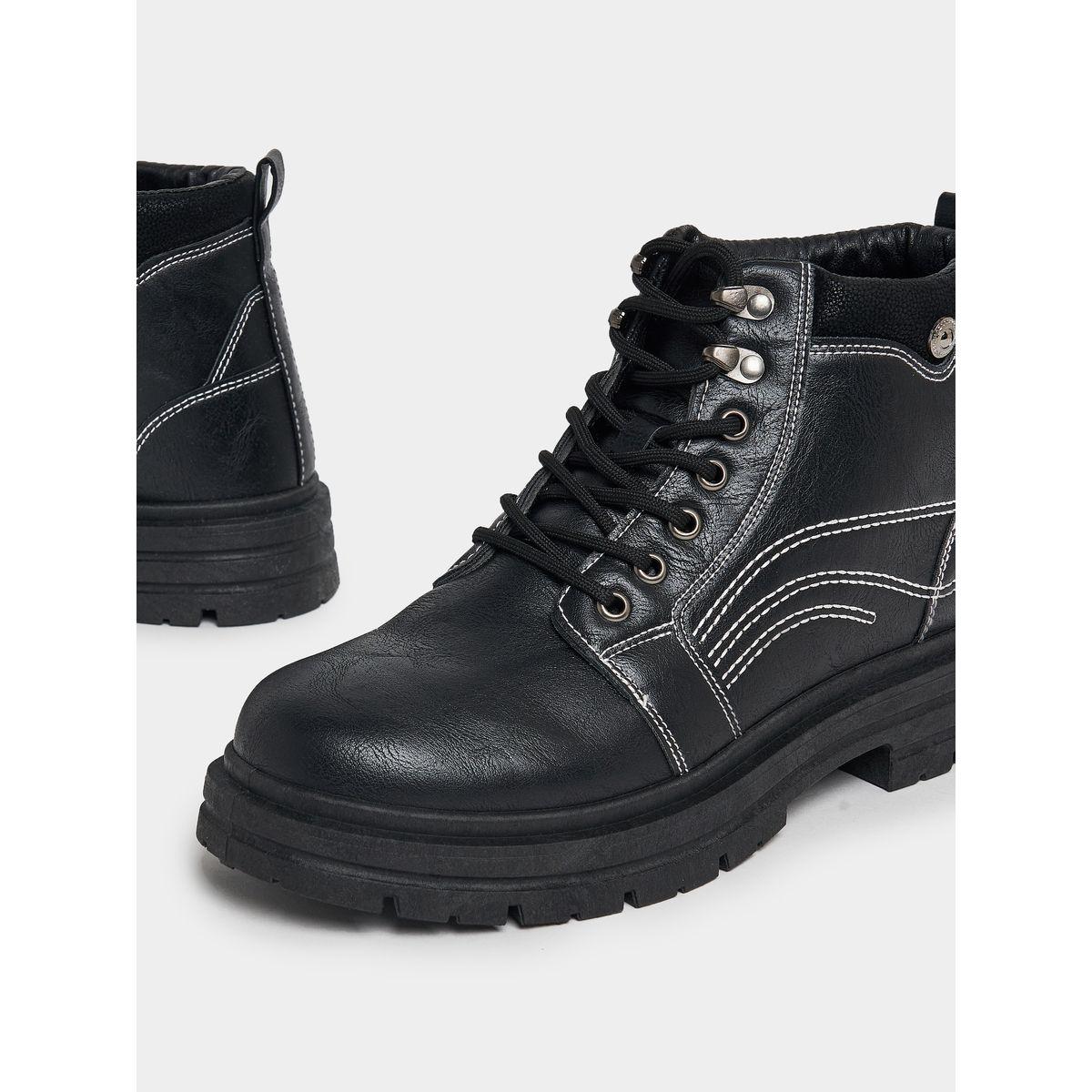 Styli Vintage Round Toe Embroidered Ankle Boots-men-shoes-boots-image-3
