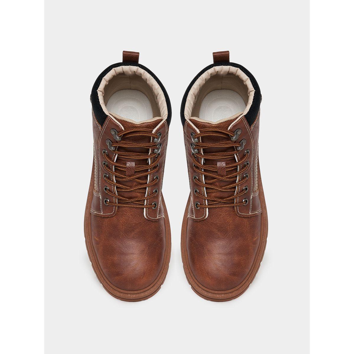 Styli Vintage Round Toe Embroidered Ankle Boots-men-shoes-boots-image-5