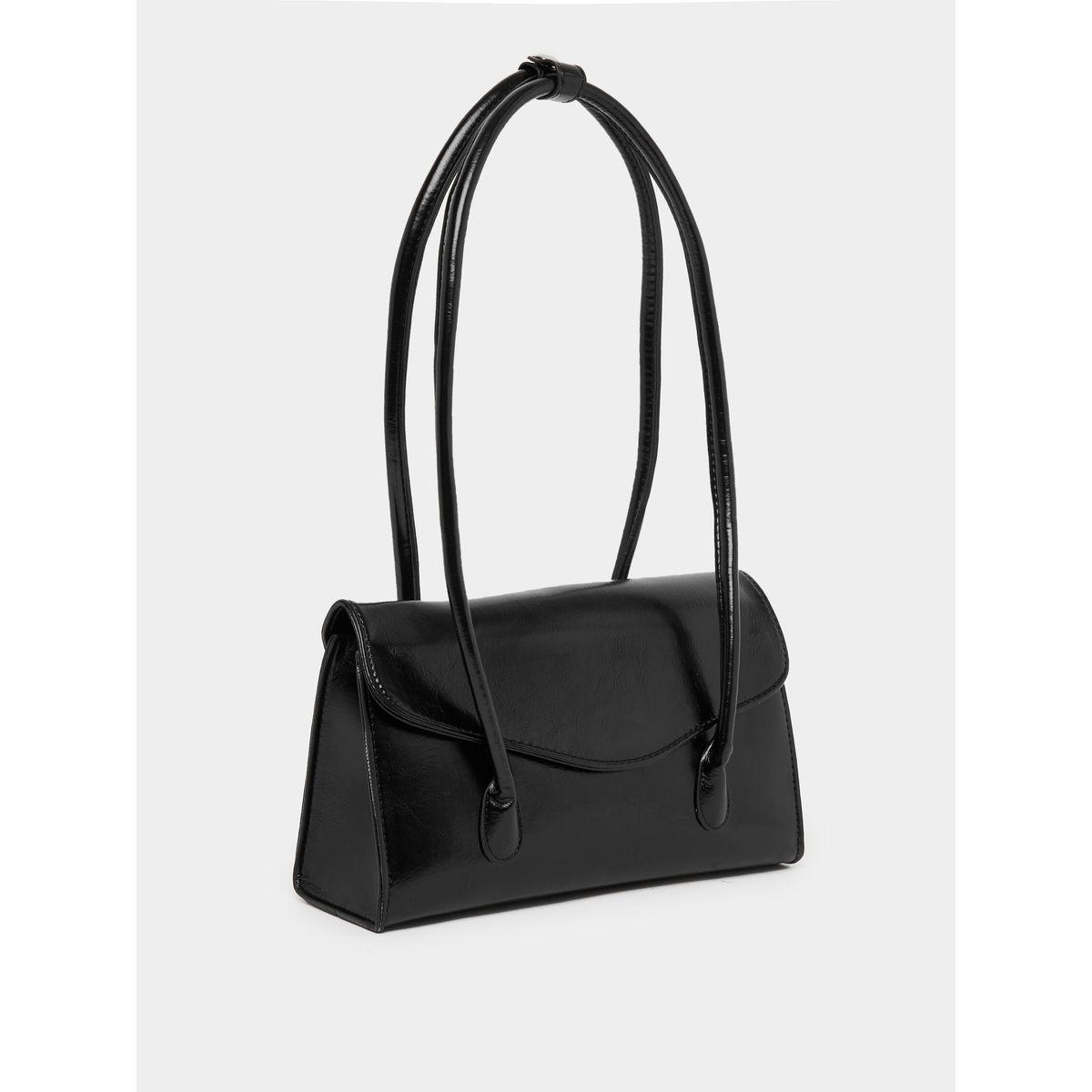 Styli Solid Flap Over Shoulder Bag-women-bagsandwallets-handbags-image-1