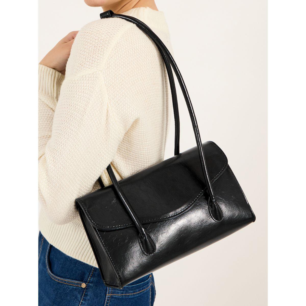 Styli Solid Flap Over Shoulder Bag-women-bagsandwallets-handbags-image-2