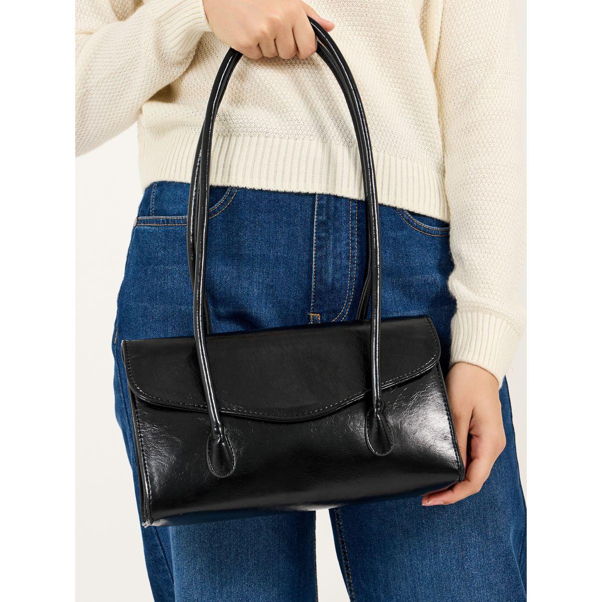 Styli Solid Flap Over Shoulder Bag-women-bagsandwallets-handbags-image-3