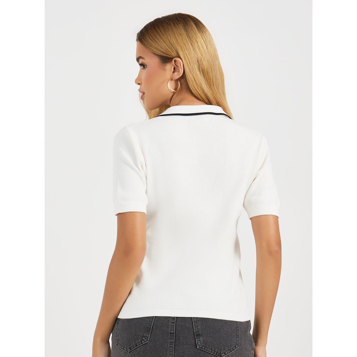Styli Contrast Collar Accent Regular Fit Knit Top-women-clothing-shirtsandblouses-blouses-image-4