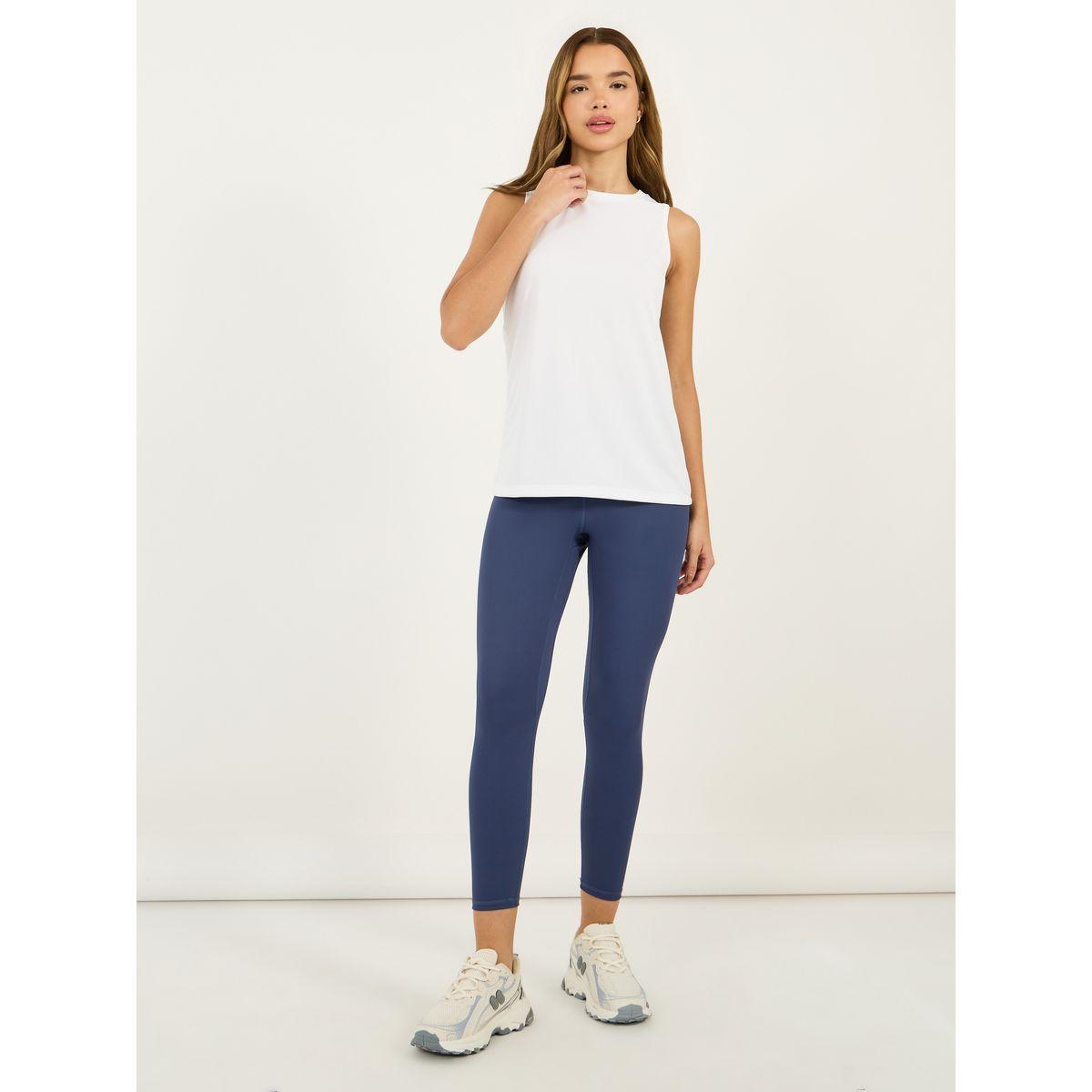 مجموعة من 2 - بلوزة بياقة دائرية وتفاصيل بارزة الملمس-women-clothing-sportswearandactivewear-tshirtsandvests-image-3