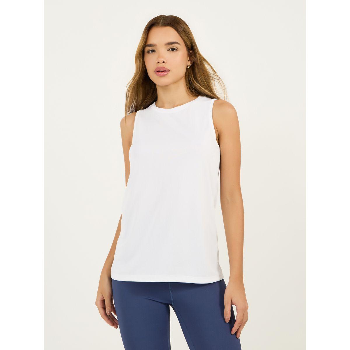 مجموعة من 2 - بلوزة بياقة دائرية وتفاصيل بارزة الملمس-women-clothing-sportswearandactivewear-tshirtsandvests-image-4