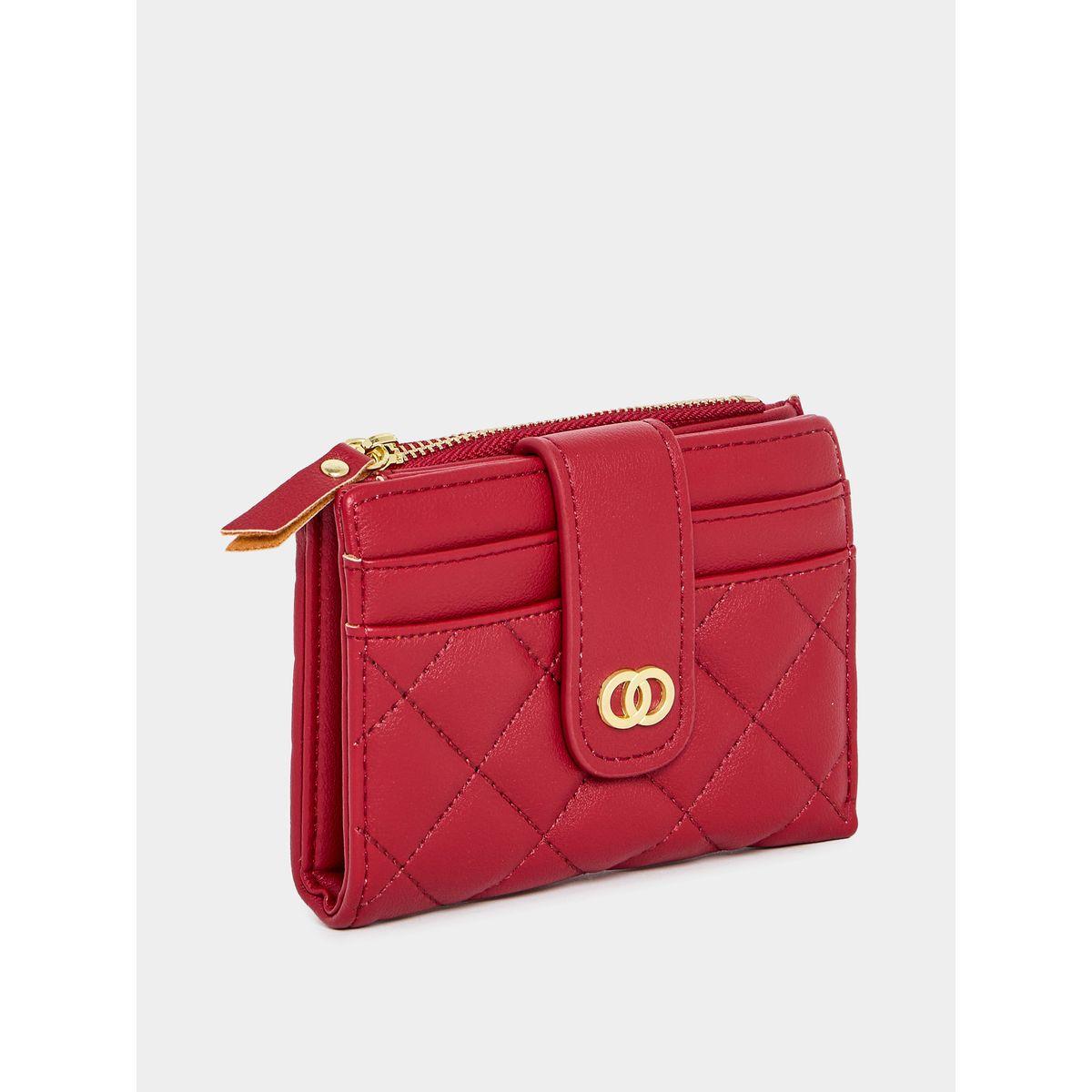 Styli Textured Wallet with Logo Detail-women-bagsandwallets-wallets-image-1