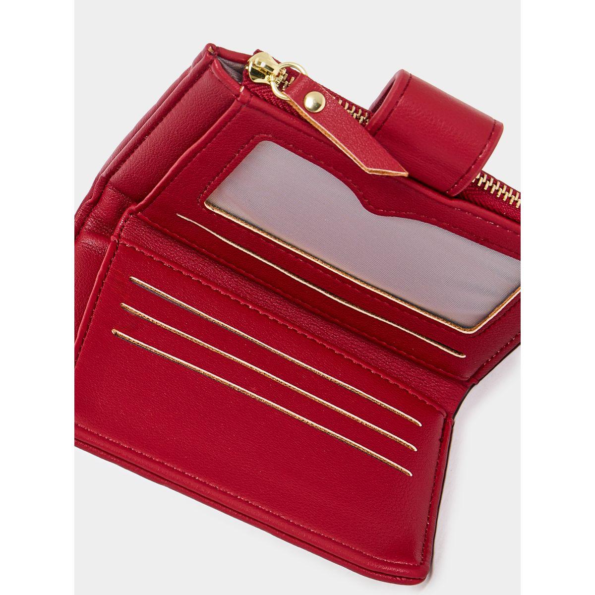 Styli Textured Wallet with Logo Detail-women-bagsandwallets-wallets-image-4