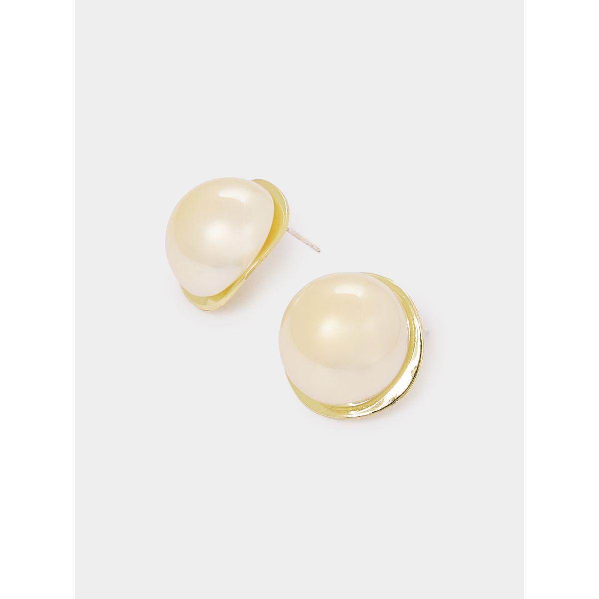 Styli Faux Pearl Earrings-women-watchesandjewellery-jewellery-earrings-image-2