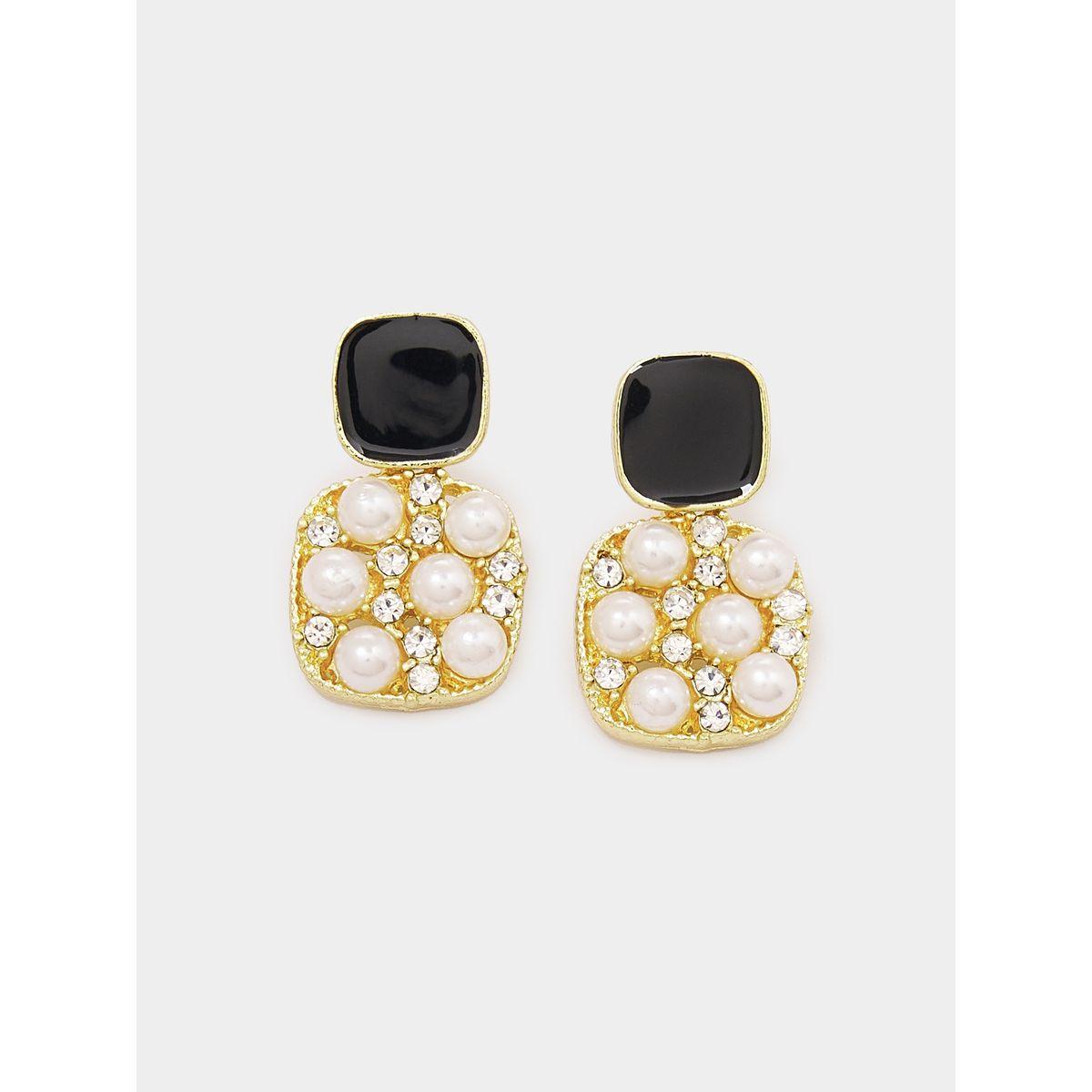 Styli Multi Pearl Drop Earrings-women-watchesandjewellery-jewellery-earrings-image-1
