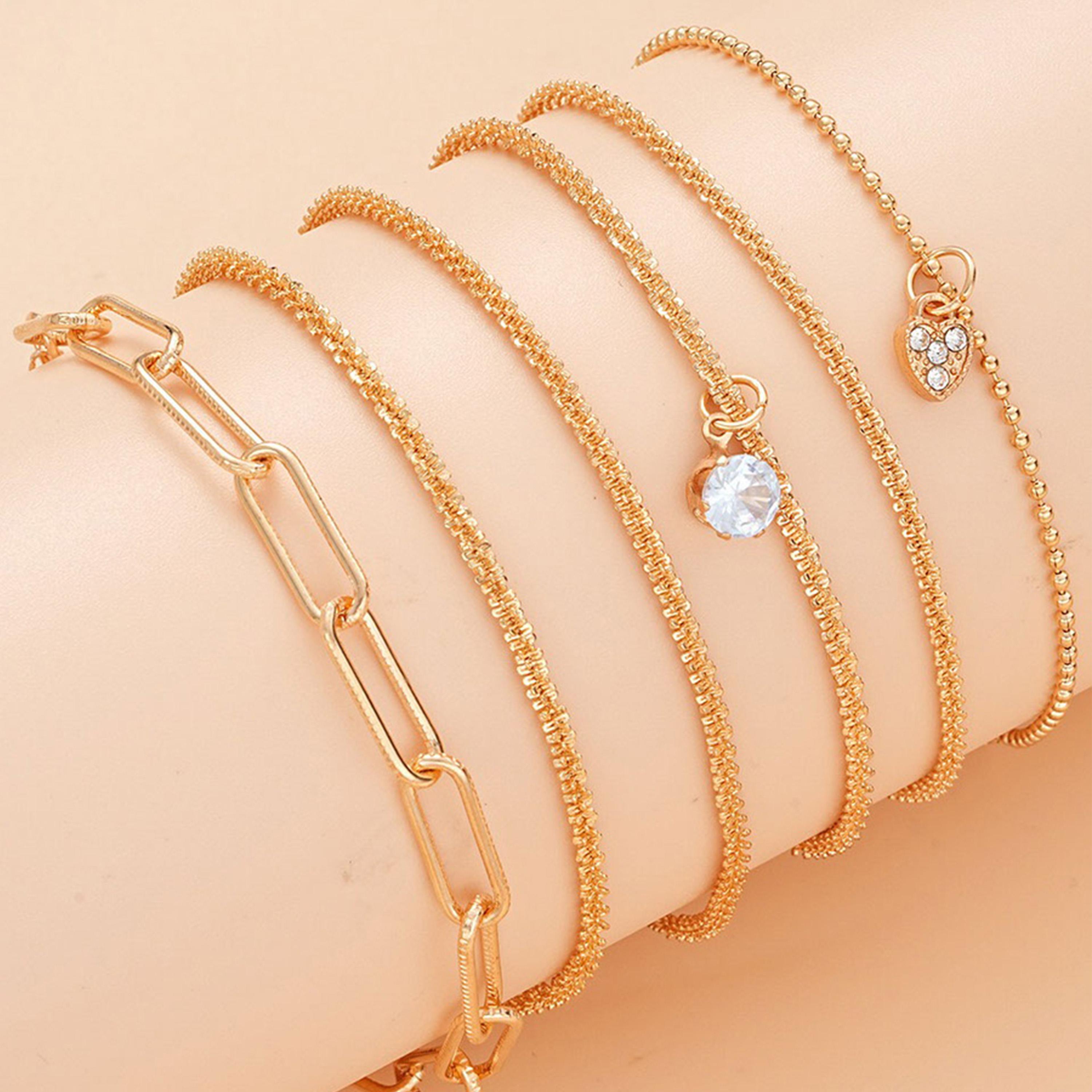 Styli Set of 6 - Link & Drop Bracelets-women-watchesandjewellery-jewellery-banglesandbracelets-image-5