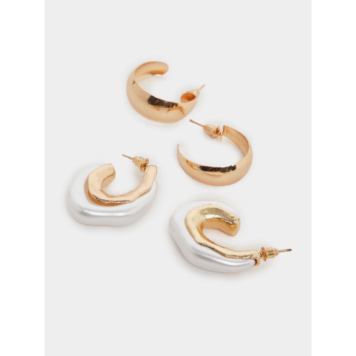 مجموعة من 6 أقراط اذن كاجوال-women-watchesandjewellery-jewellery-earrings-image-4