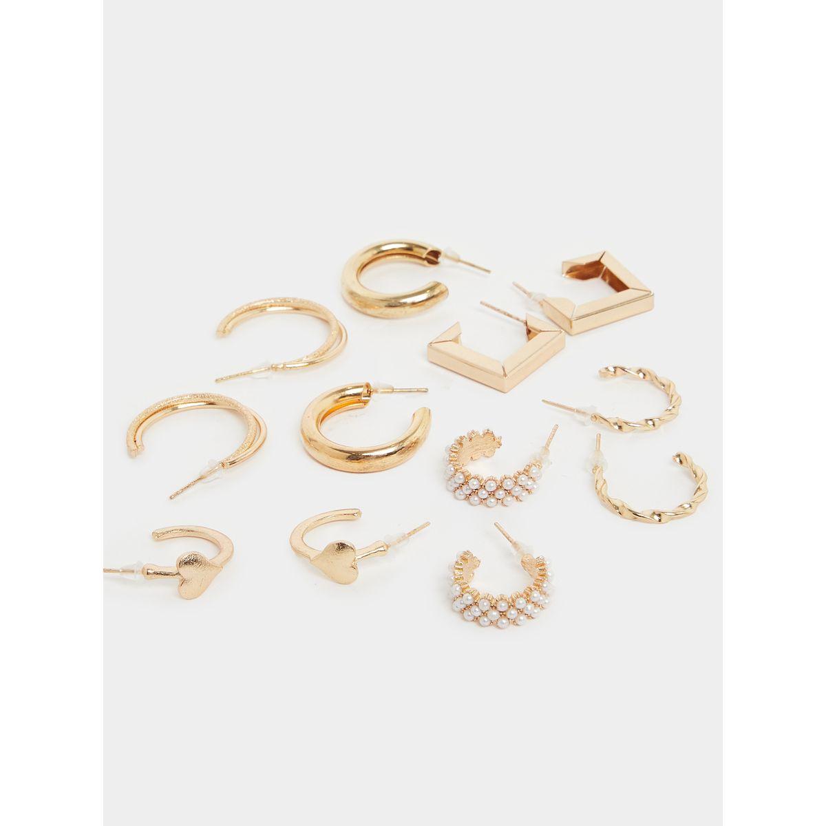 مجموعة من 24 - أقراط اذن بارزة الملمس-women-watchesandjewellery-jewellery-earrings-image-3