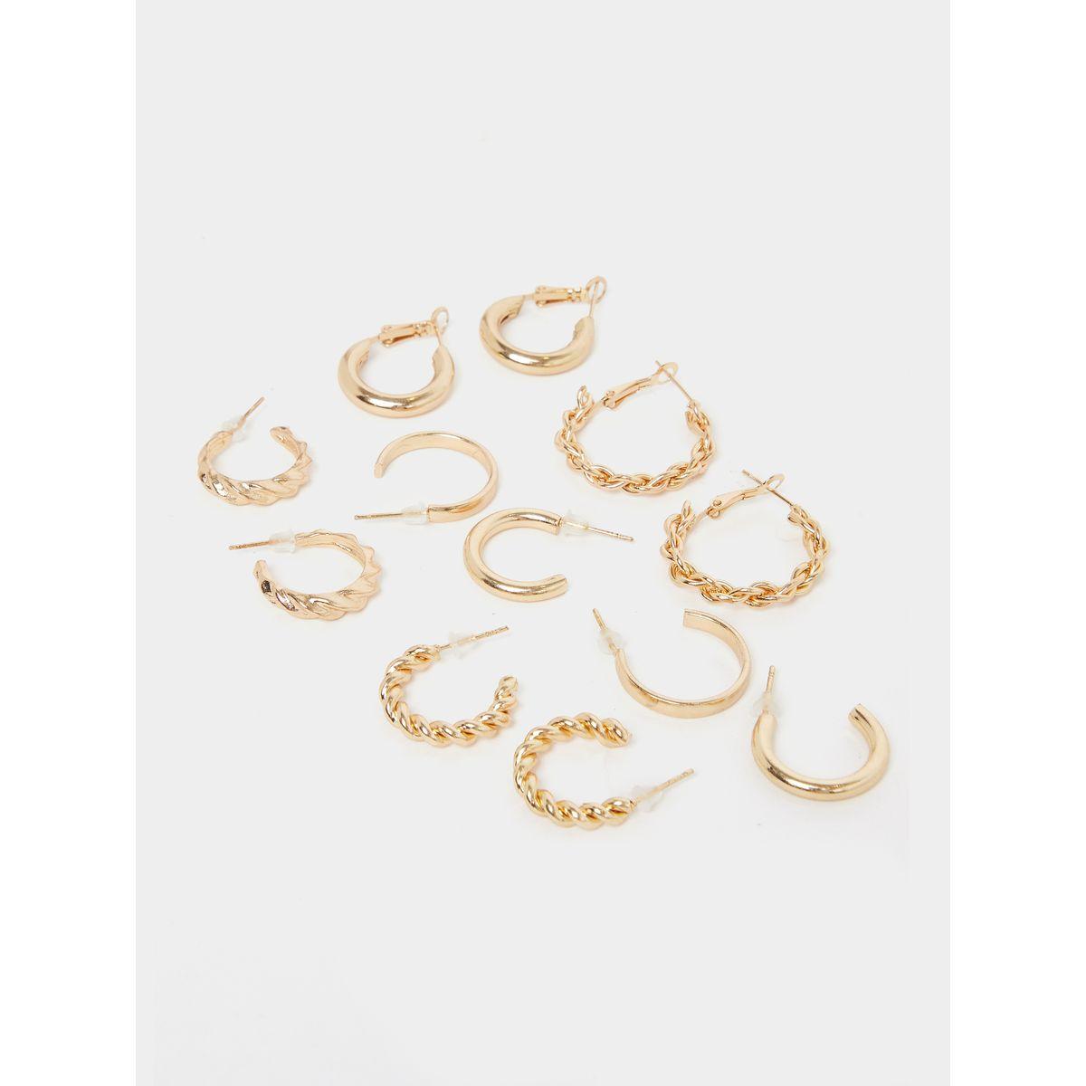 مجموعة من 24 - أقراط اذن بارزة الملمس-women-watchesandjewellery-jewellery-earrings-image-4