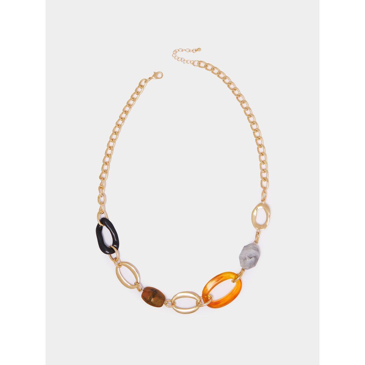 Styli Link Accent Chain Necklace-women-watchesandjewellery-jewellery-necklacesandpendants-image-2