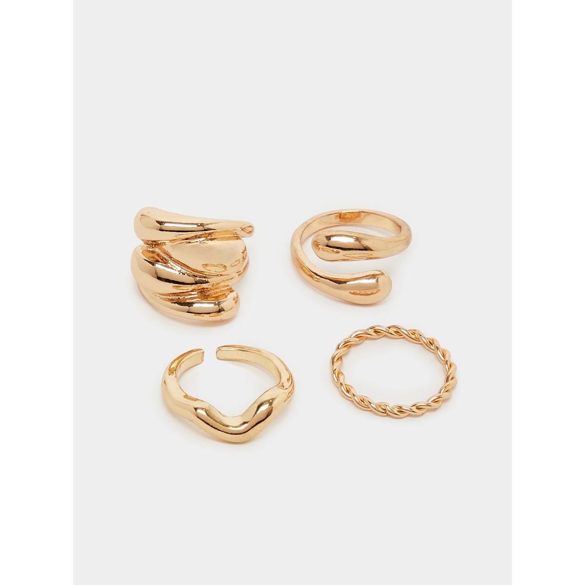 Styli Set of 4 - Textured Rings-women-watchesandjewellery-jewellery-rings-image-2