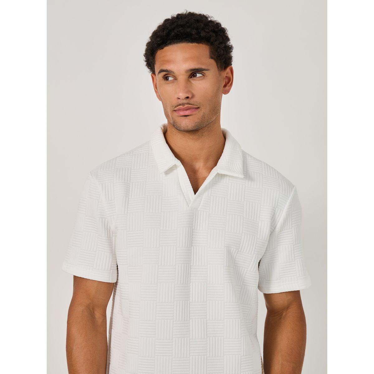 Styli Quilted Texture Revere Collar Relaxed Polo-men-clothing-tshirtsandpolos-polos-image-3