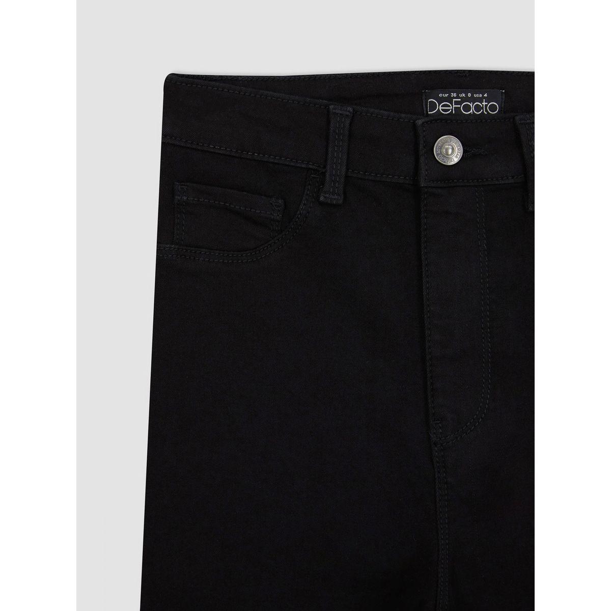 جينز قصير بقصة سكيني وخصر عالي ديفاكتو × ستايلي-women-clothing-bottoms-jeans-image-7