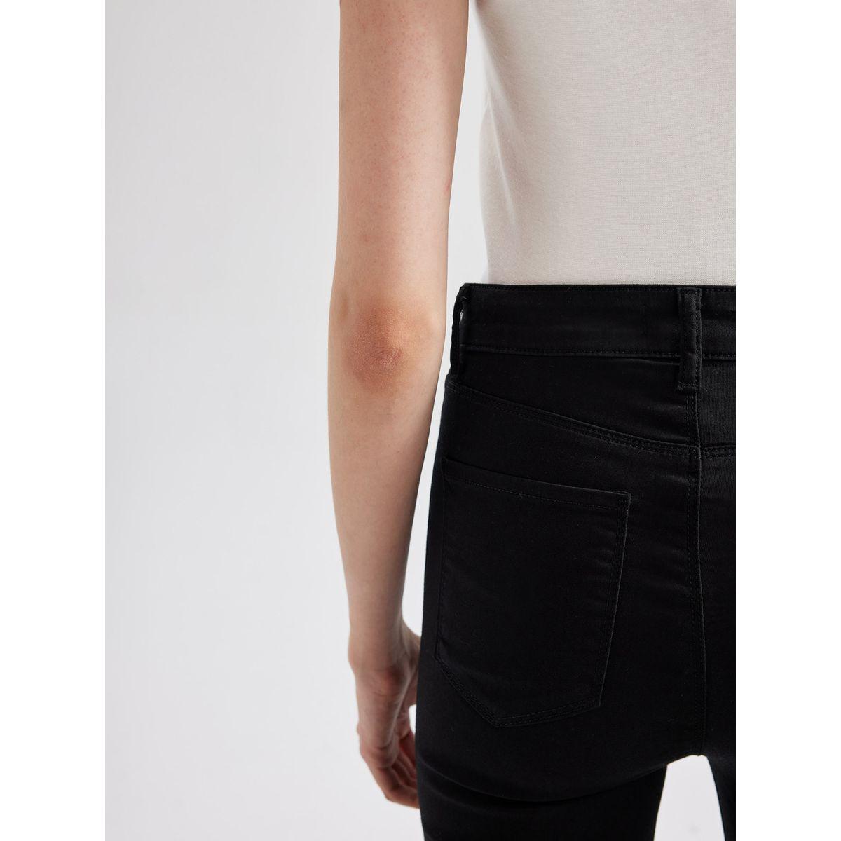 جينز بقصة سكيني وخصر عالي ديفاكتو × ستايلي-women-clothing-bottoms-jeans-image-7