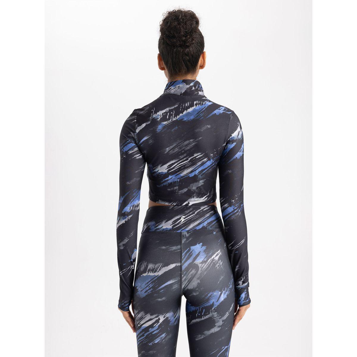 DeFacto X Styli  Crop Sheer Digital Print Patterned Long Sleeves T-Shirt-women-clothing-tshirts-image-7