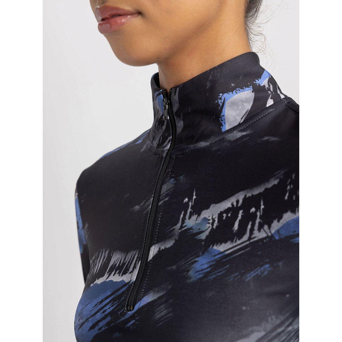 تيشيرت قصير مطبع بطبعة رقمية وأكمام طويلة ديفاكتو × ستايلي-women-clothing-tshirts-image-8