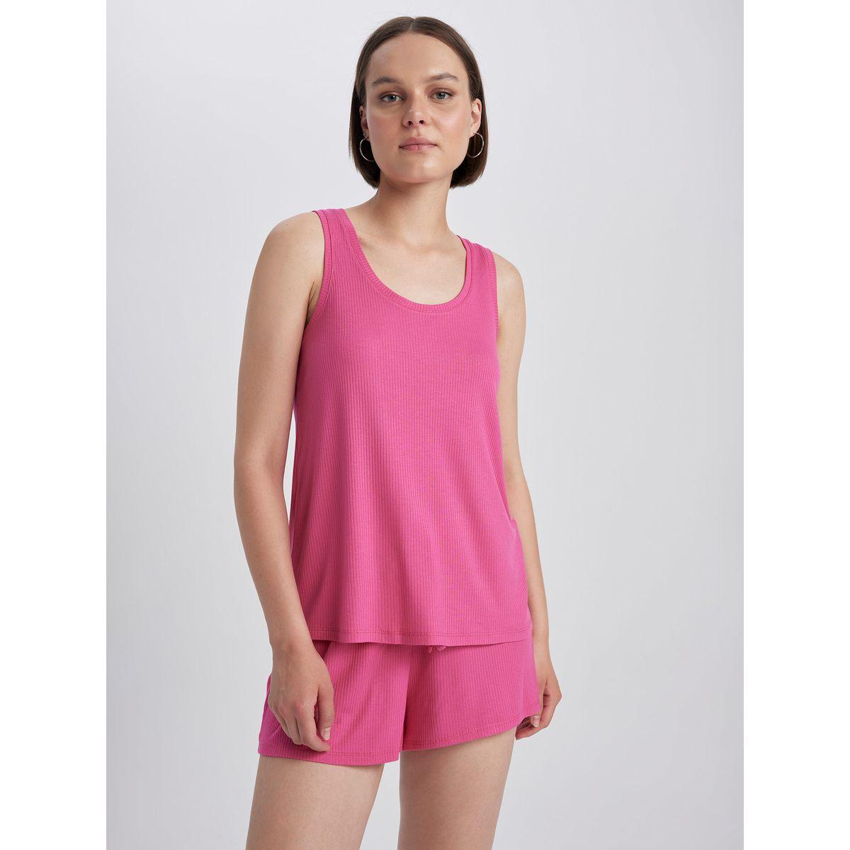 DeFacto X Styli  Regular Fit Tank Top & Shorts Set-women-clothing-nightwear-pyjamas-shortsets-image-1