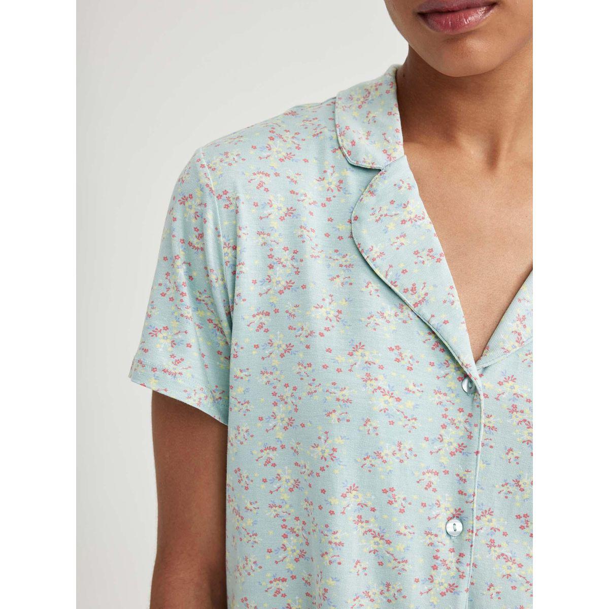 DeFacto X Styli  Floral Print Shirt & Shorts Set-women-clothing-nightwear-pyjamas-shortsets-image-5