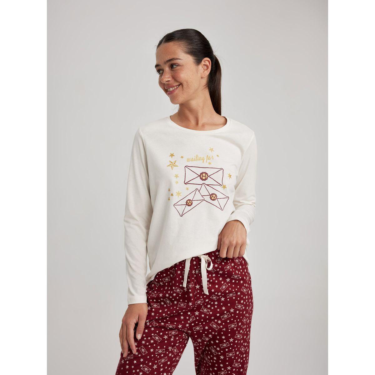 DeFacto X Styli  Harry Potter Regular Fit T-Shirt & Pyjama Set-women-clothing-nightwear-pyjamas-longsets-image-3
