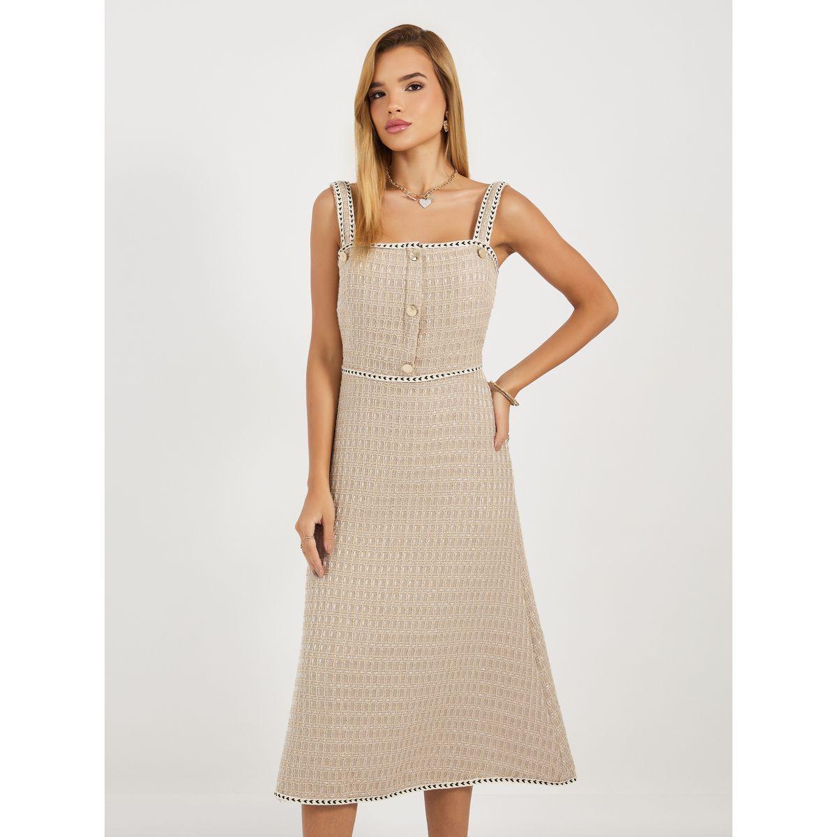 فستان ميدي بلا أكمام مع حافة واسعة-women-clothing-dresses-image-2