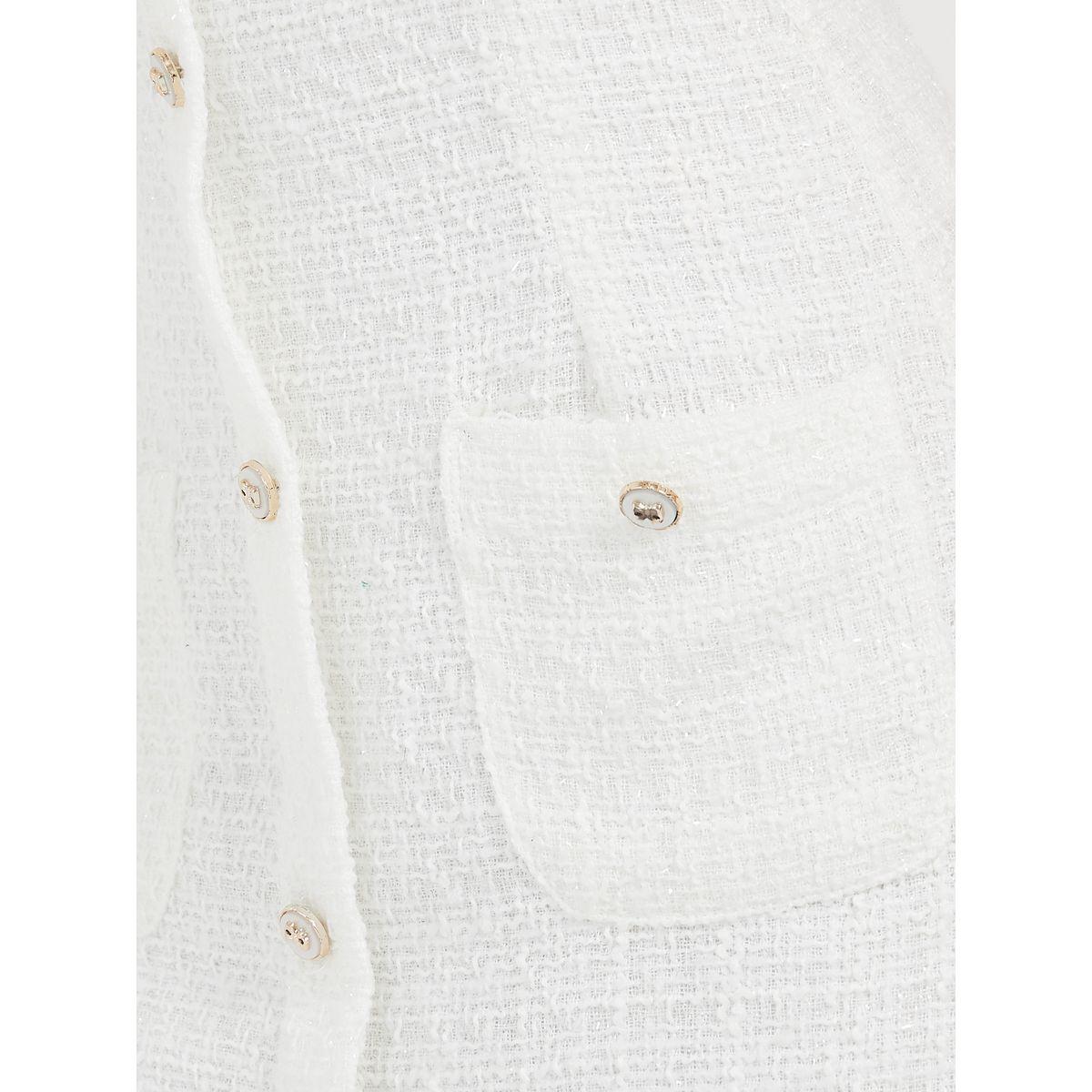 Styli Sleeveless Tweed Mini Dress with Buttons-women-clothing-dresses-image-3