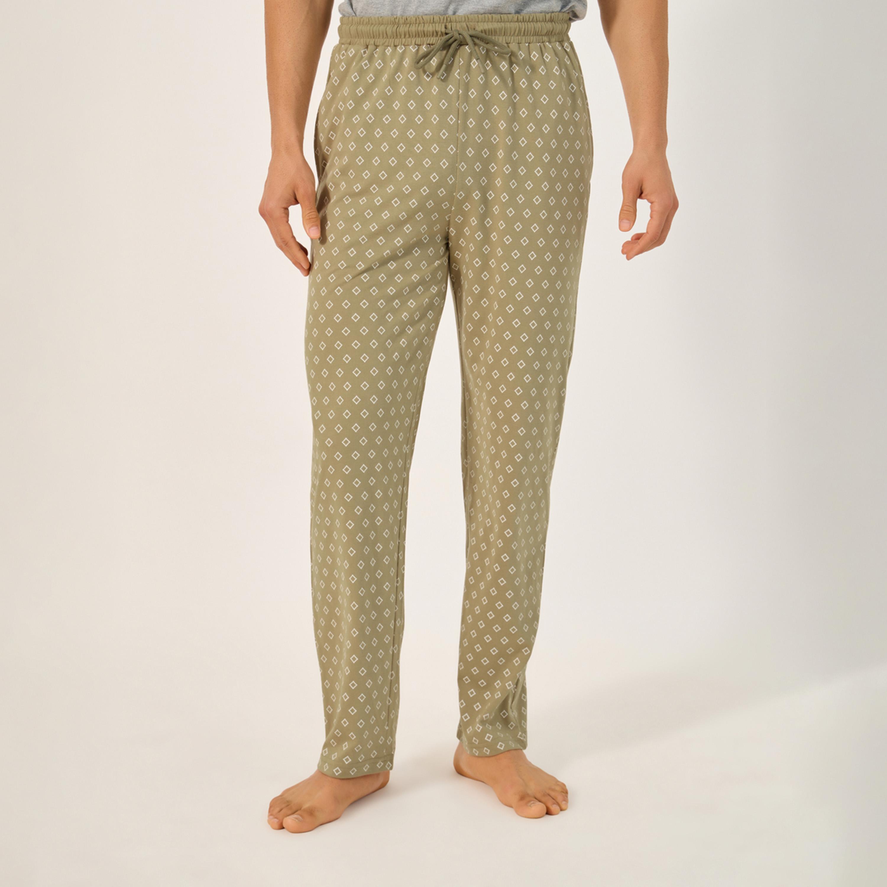 ستايلي - أنوايند طقم تي شيرت بأكمام راجلان وبنطال بيجامة مطبوع-men-clothing-nightwear-sets-image-4