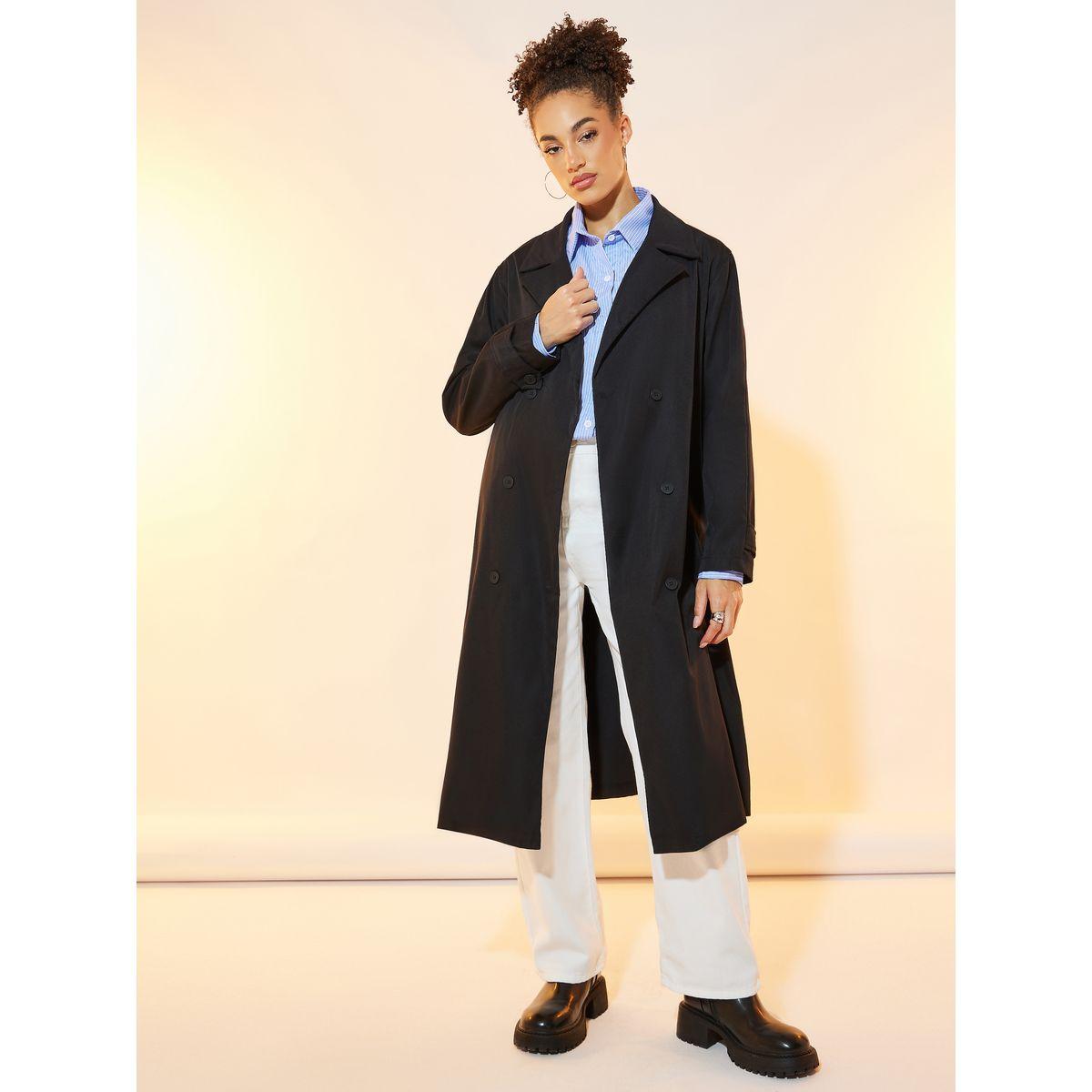 معطف ترنش ميدي بقصة عادية-women-clothing-coatsandjackets-coats-image-1