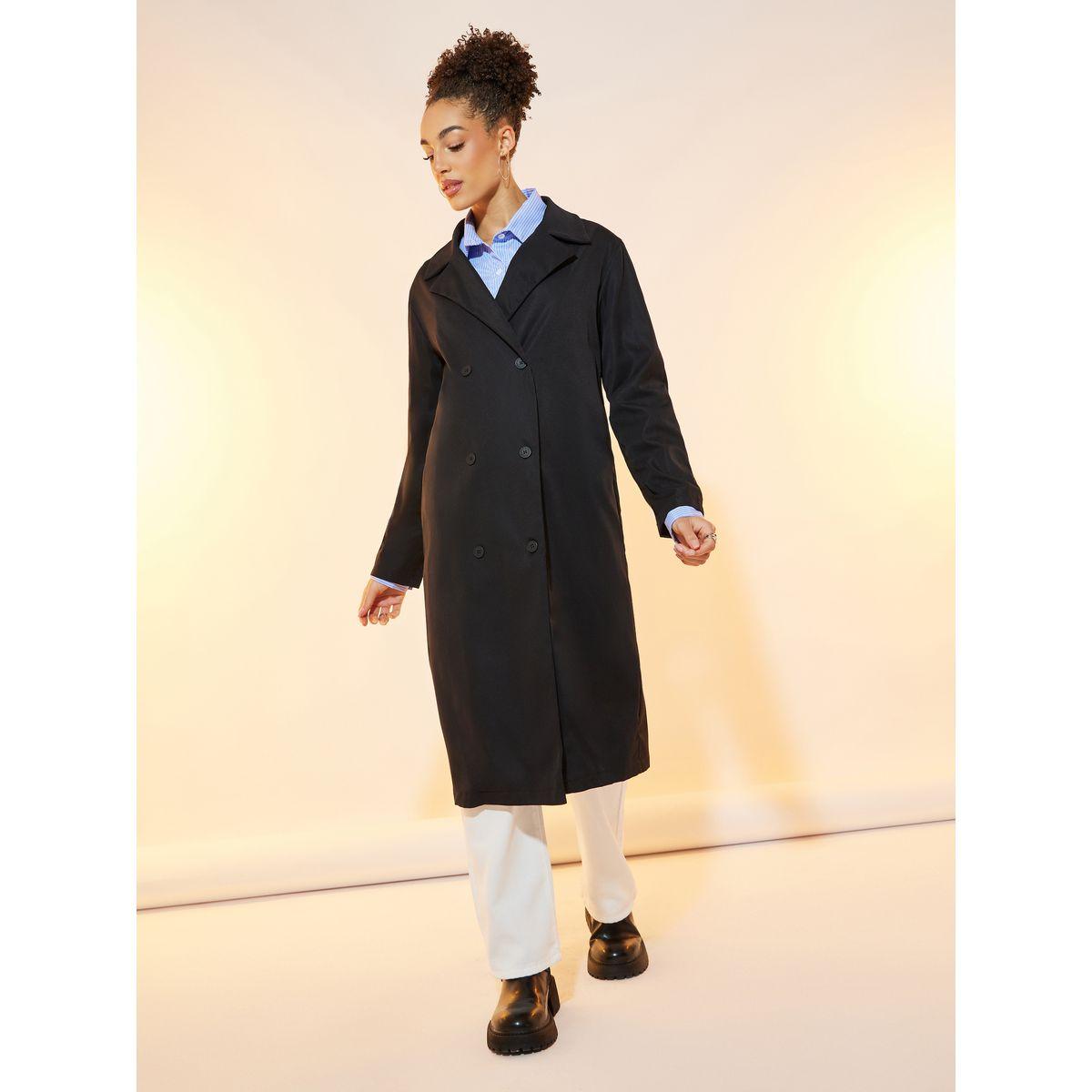 معطف ترنش ميدي بقصة عادية-women-clothing-coatsandjackets-coats-image-2