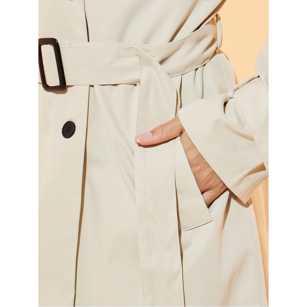 Take Two Regular Fit Double Breasted Belted Trench Coat-women-clothing-coatsandjackets-coats-image-4