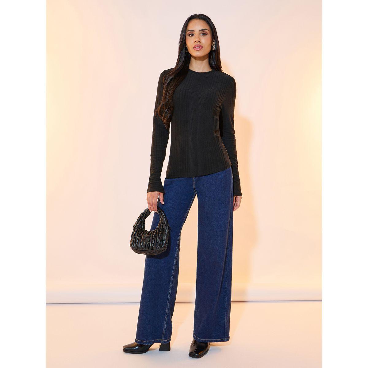 Styli Textured Long Sleeves Knit Top-women-clothing-shirtsandblouses-blouses-image-2