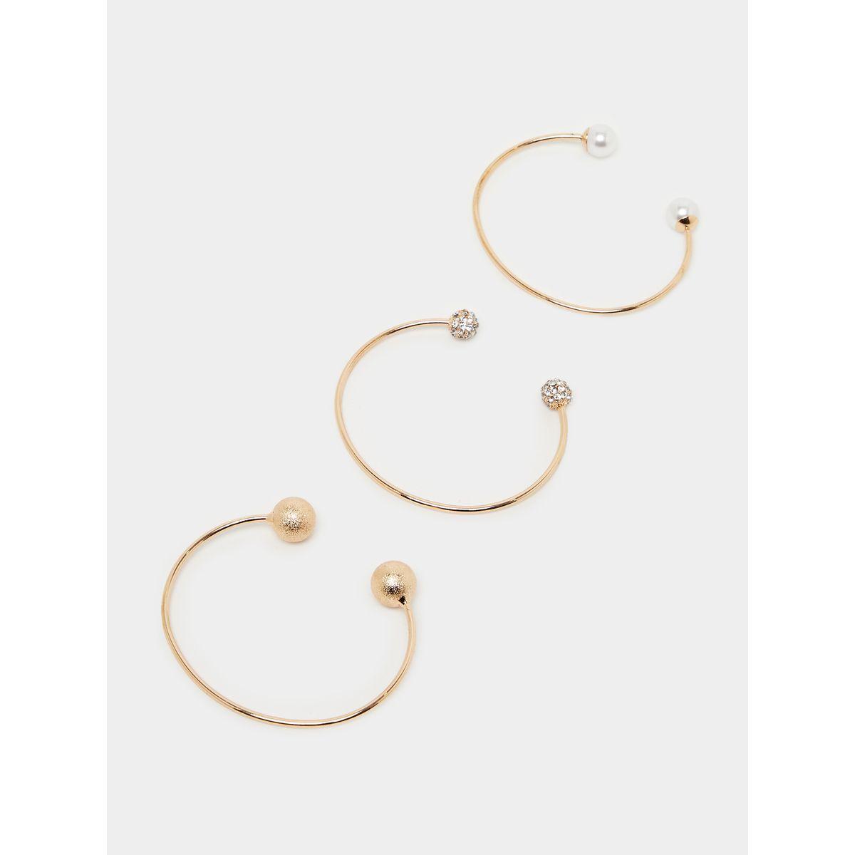 Styli Set of 3 - Embellished Open Cuff Bracelet-women-watchesandjewellery-jewellery-banglesandbracelets-image-2