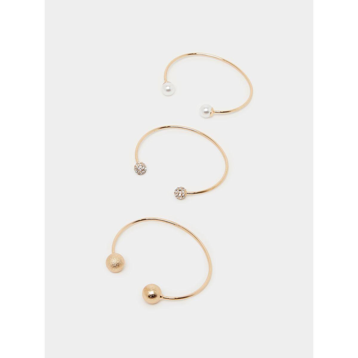 Styli Set of 3 - Embellished Open Cuff Bracelet-women-watchesandjewellery-jewellery-banglesandbracelets-image-3